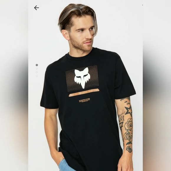 Fox Racing Fox Optical T-Shirt Large Black Graphic print Fox head Premium - Picture 1 of 8